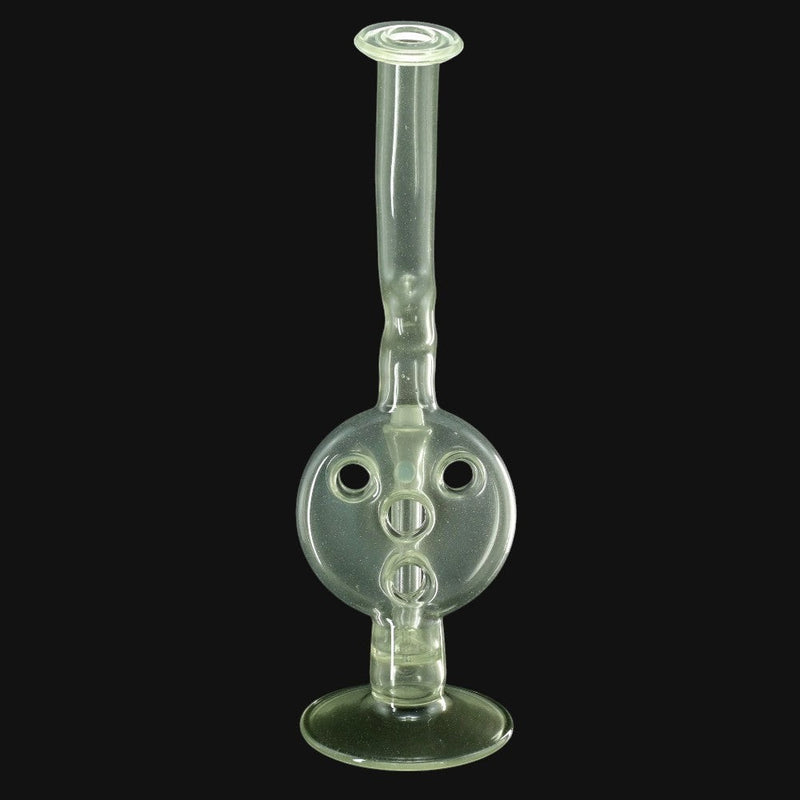 710 Pipes Smoke Shop Kadabra purple cream CFL Swiss rig with 10mm joint and unique circular percolator design.