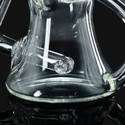 710 Pipes Smoke Shop Kadabra 6-inch glass recycler rig with two-tone purple accents and dual doughnut uptakes.