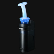 710 Pipes Smoke Shop Kadabra Ghost2 Dry Top in Moonstone, a blue and white glass mouthpiece for Dr. Dabber Ghost 2