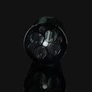 710 Pipes Smoke Shop Kadabra black and UV glass filter tip featuring a four-hole airflow design.