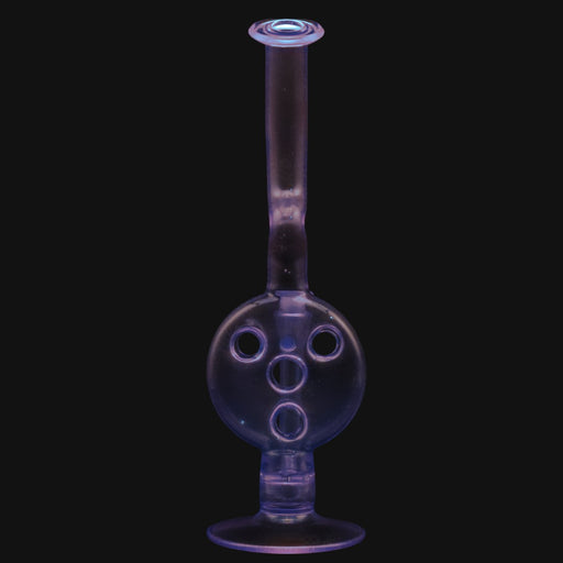 710 Pipes Smoke Shop Kadabra purple cream CFL Swiss rig with 10mm joint and circular percolator design.