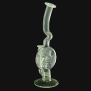 Kadabra Purple Cream CFL Swiss rig by 710 Pipes Smoke Shop featuring a 10mm joint and unique disc percolator design.