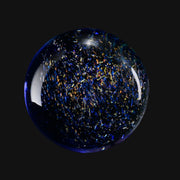 710 Pipes Smoke Shop Kadabra Slurper Set #2 blue glass terp pearl with iridescent glitter flakes on black background