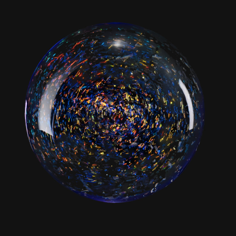 710 Pipes Smoke Shop Kadabra Slurper Set #5 featuring a spherical glass terp pearl with iridescent galaxy flecks.