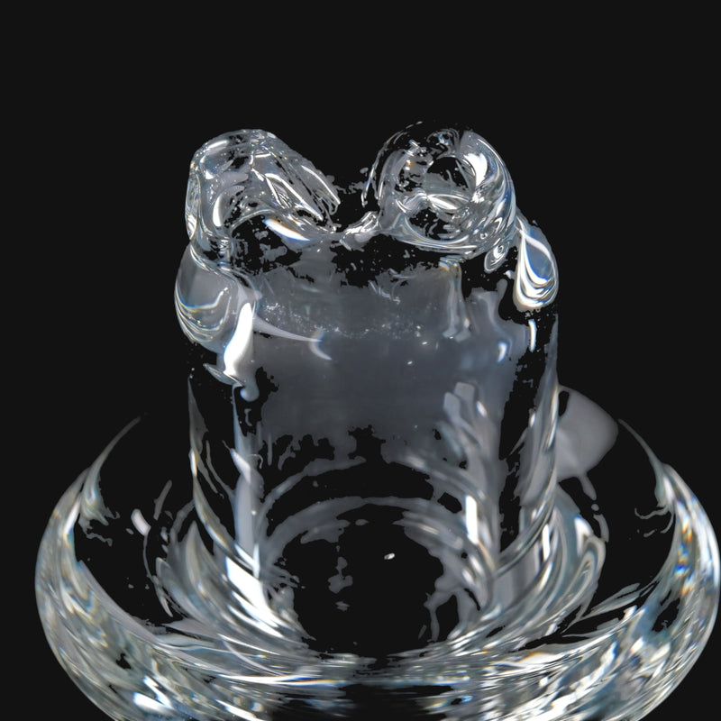 Clear glass Kadabra 2nds Switch 2 spinner cap for dabbing, sold by 710 Pipes Smoke Shop. Made for the Dr. Dabber Switch 2