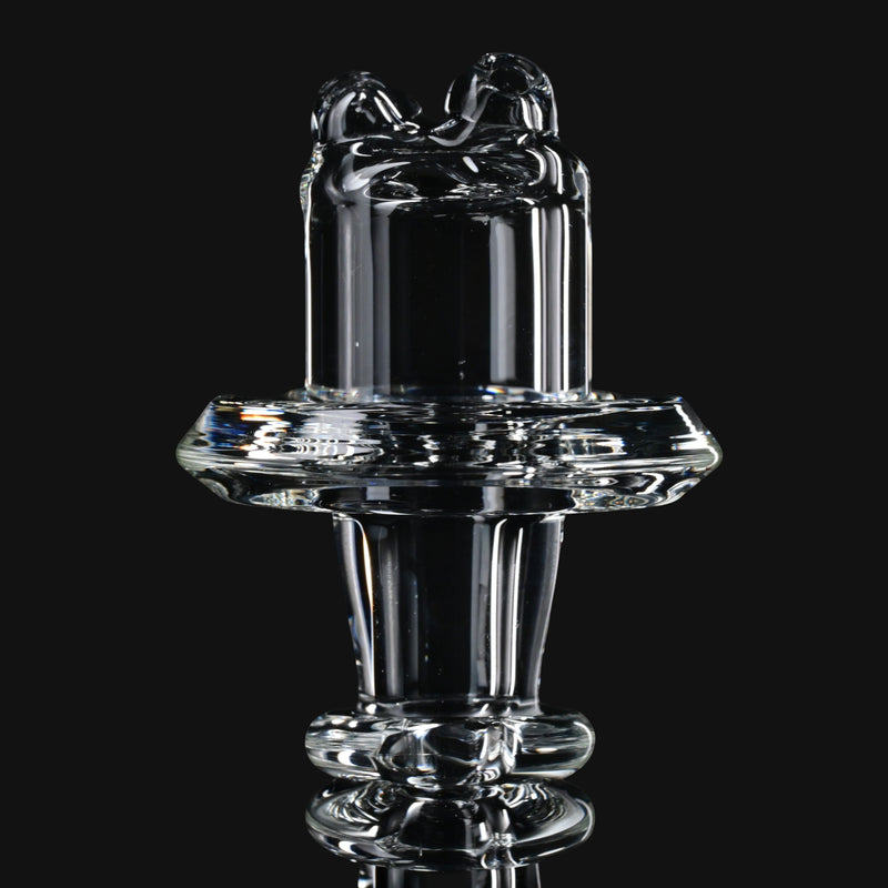 Clear glass Kadabra 2nds Switch 2 spinner cap for dabbing accessories from 710 Pipes Smoke Shop. Made for the Dr. Dabber Switch 2