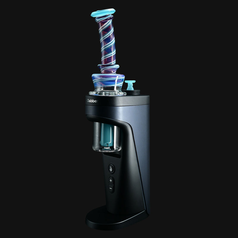 Kadabra Switch2 Set by 710 Pipes Smoke Shop featuring a Dr. Dabber with a custom blue and purple glass top.