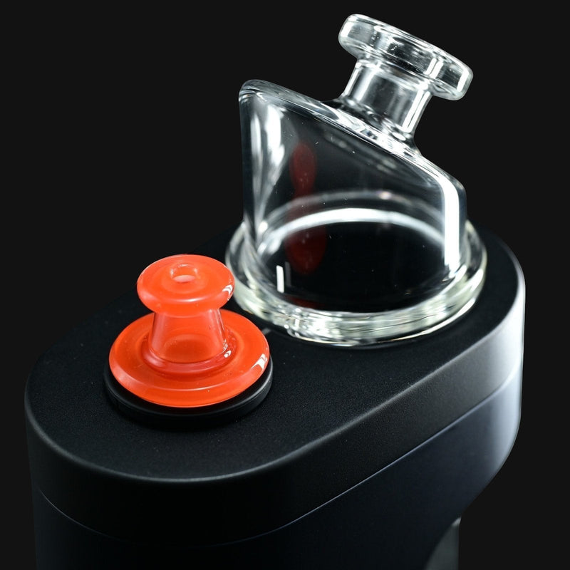 710 Pipes Smoke Shop Kadabra Switch2 Spinner Cap in Hot Sauce orange glass on a Dr Dabber Switch 2