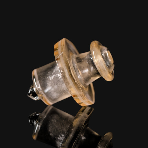 Kadabra Switch2 Faceted Spinner Cap in orange shimmer glass, sold by 710 Pipes Smoke Shop.