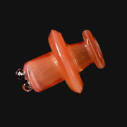 710 Pipes Smoke Shop Kadabra Switch2 spinner cap in orange shimmer glass with dual airflow intake ports.