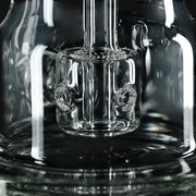 Clear glass Kadabra Hourglass Torus Incycler percolator detail from 710 Pipes Smoke Shop