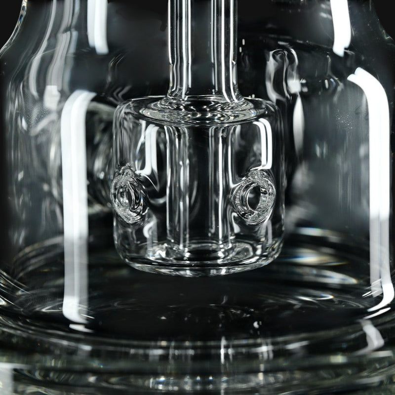 Clear glass Kadabra Hourglass Torus Incycler percolator detail from 710 Pipes Smoke Shop