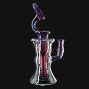 710 Pipes Smoke Shop Kovacs Glass Torus Incycler dab rig with red and blue accents, 10mm joint.