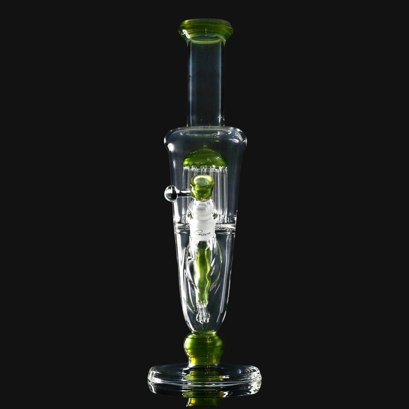 710 Pipes Smoke Shop Leisure Color Accent Venetian Tube bong with neptunium accents