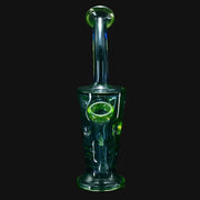 710 Pipes Smoke Shop LICIT Glass Savage Pico Rig, a small green glass dab rig with two turbine percs and a 10mm joint.
