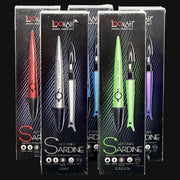 710 Pipes Smoke Shop Lookah Sardine hot knife dab tools in various colors with ceramic tips and packaging