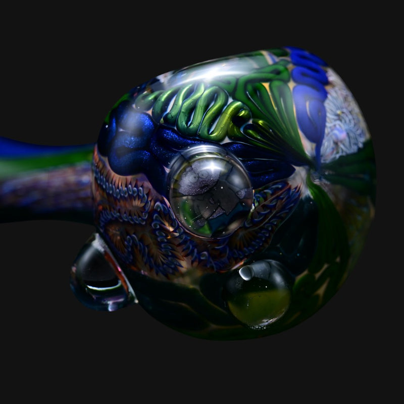 710 Pipes Smoke Shop Matty White 2 Milli ISO fully filled thick glass spoon pipe with intricate South Park design