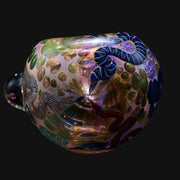 710 Pipes Smoke Shop Matty White ISO worm spoon glass pipe with intricate Batman milli and iridescent bubble details