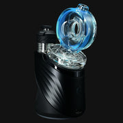 710 Pipes Smoke Shop Randohm Ohm Dry Peak Top in Metaterrania, featuring a clear glass attachment with blue accents.