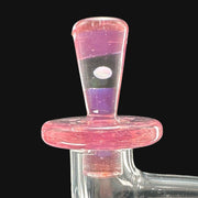710 Pipes Smoke Shop pink and purple glass tower cap with opal accent