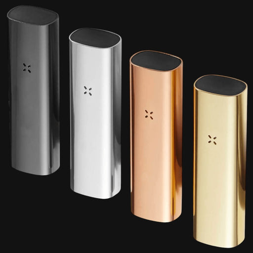 710 Pipes Smoke Shop Pax 3 portable dry herb and concentrate vaporizers in four metallic finishes.