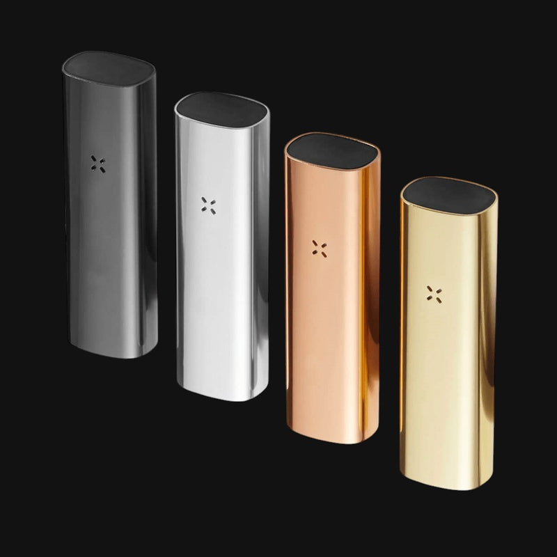 710 Pipes Smoke Shop Pax 3 portable dry herb and concentrate devices in four metallic finishes.