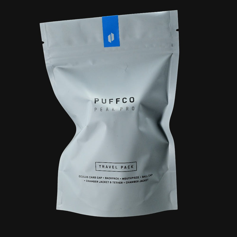 710 Pipes Smoke Shop Puffco Peak Pro Travel Pack Limited Edition accessory kit in white sealed packaging.