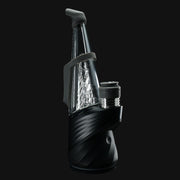 710 Pipes Smoke Shop Peak Pro Travel Pack with grey silicone mouthpiece, carb cap, and chamber jacket on black base.