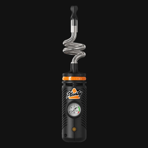 710 Pipes Smoke Shop PLENTY dry herb vaporizer with stainless steel cooling coil and analog temperature gauge.