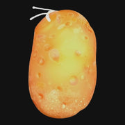 AlecBlowsGlass potato pendant by 710 Pipes Smoke Shop, featuring a realistic textured orange glass potato design.