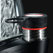 Black Puffco 3D Chamber Jacket with red accent ring for vaporizers, available at 710 Pipes Smoke Shop