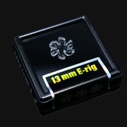 710 Pipes Smoke Shop Black Market Glass 13mm quartz flake terp pearl with 6 blades in a black storage case.