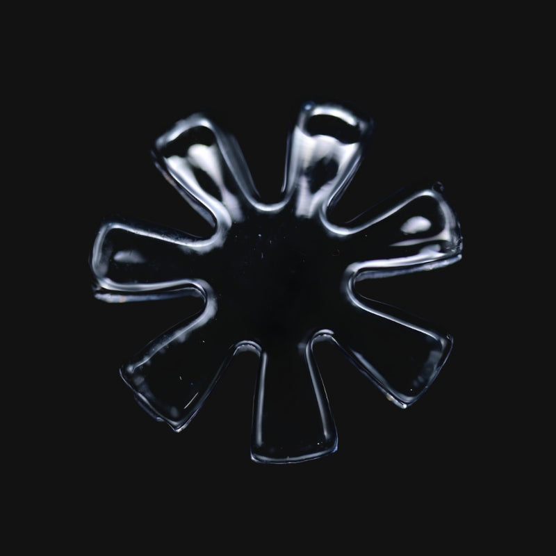 710 Pipes Smoke Shop Black Market Glass 15mm quartz flake with 7 blades for dabbing accessories