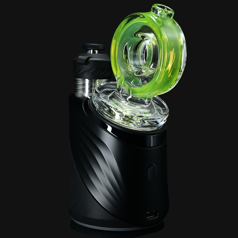 710 Pipes Smoke Shop Randohm Ohm Dry Peak Top in lime drop green glass.