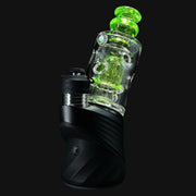 710 Pipes Smoke Shop Randohm Peak Straight Fab - Ion glass dab rig with UV mouthpiece and fab center,  with opal accent.