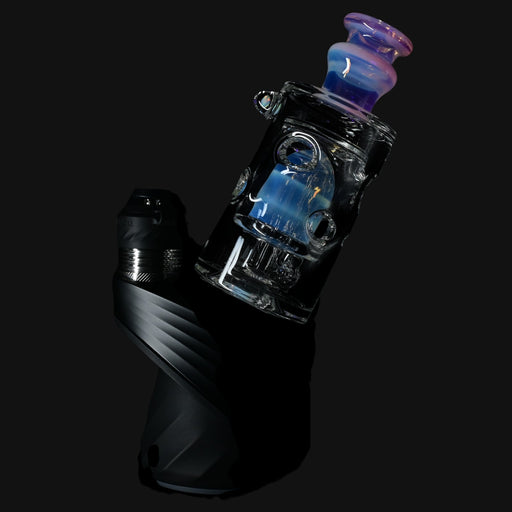 710 Pipes Smoke Shop Randohm Peak Straight Fab glass attachment with UV mouthpiece and opal accent
