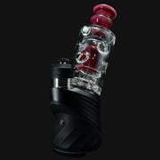 710 Pipes Smoke Shop Randohm Peak Straight Fab with purple rainbow mouthpiece and fab center, opal accent.