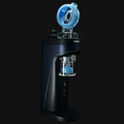 710 Pipes Smoke Shop Randohm Switch2 Fab Top dab rig with blue glass mouthpiece and water chamber. 6.5" tall.