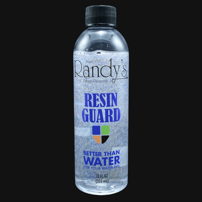 710 Pipes Smoke Shop Randy's Resin Guard 12 oz clear liquid cleaner for water pipes in a plastic bottle