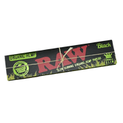 710 Pipes Smoke Shop RAW Black organic hemp king size slim rolling papers in unbleached packaging