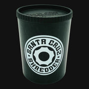 710 Pipes Smoke Shop Santa Cruz hemp stash jar in black with a white logo and air-tight lid