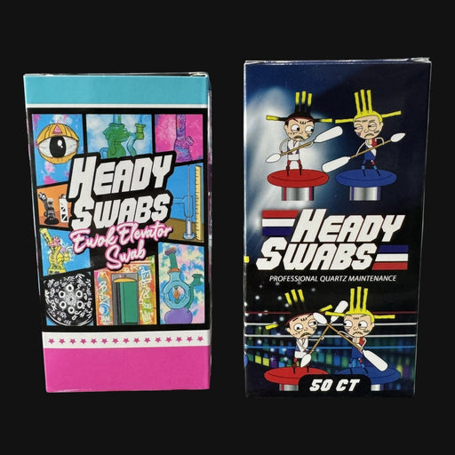 710 Pipes Smoke Shop Heady Swabs 6-inch slurper swabs in two colourful illustrated packaging boxes