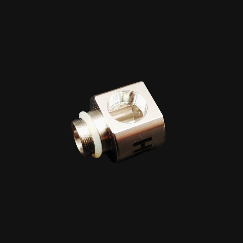 710 Pipes Smoke Shop stainless steel 90-degree adapter for Huni Badger dabbing devices