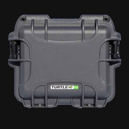 710 Pipes Smoke Shop Turtle Case 509, a grey waterproof and impact-resistant hard storage case for glass accessories.
