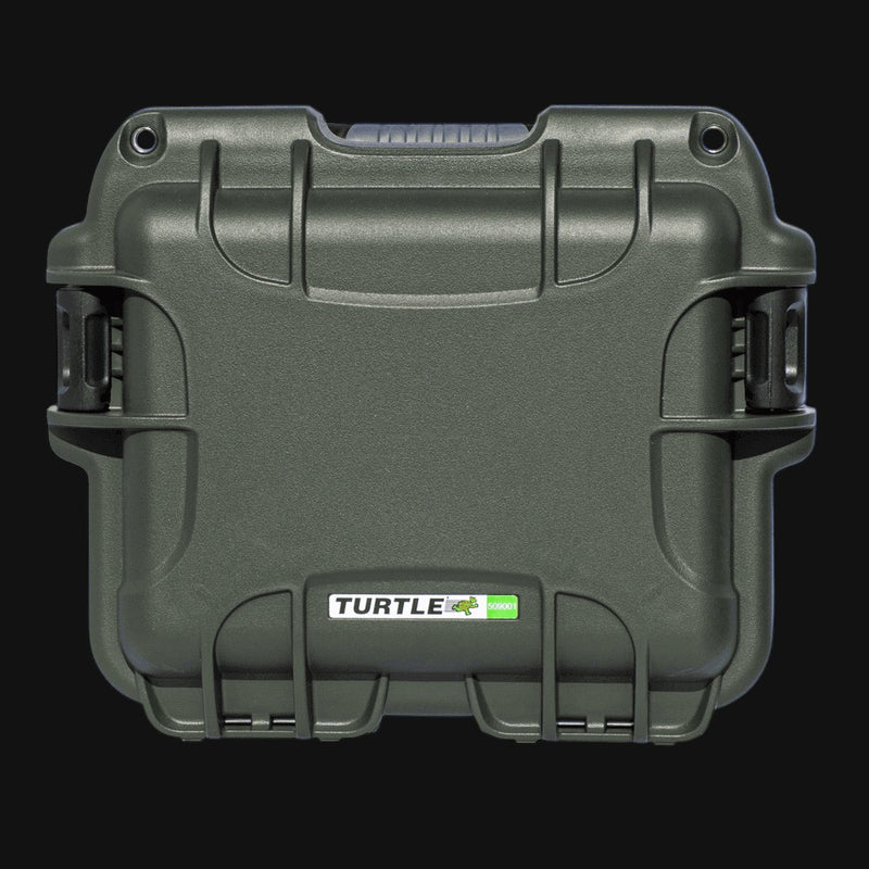 710 Pipes Smoke Shop Turtle Case 509 olive green waterproof impact-resistant storage case with stainless hardware