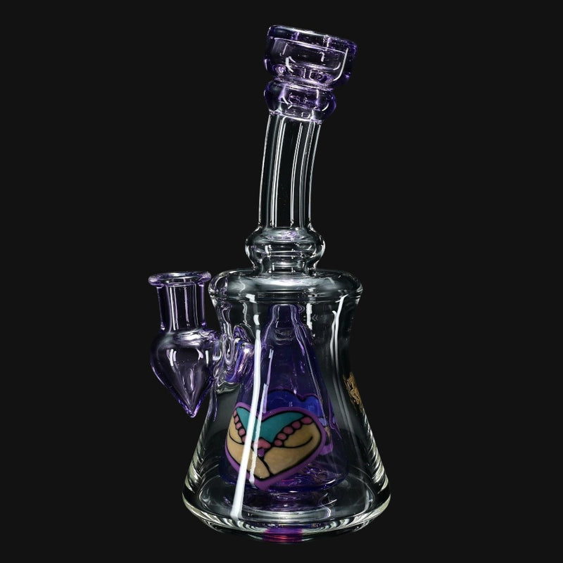 710 Pipes Smoke Shop Windstar Glass Purple Booty jammer with mosaic cone percolator and 10mm joint.