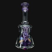 710 Pipes Smoke Shop Windstar Glass Purple Booty jammer with mosaic cone percolator and cartoon art.