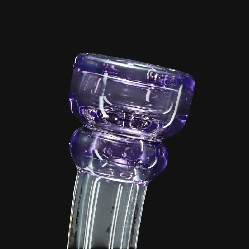 710 Pipes Smoke Shop Windstar Jammer (Purple Booty) glass pipe with mosaic cone percolator and 10mm joint. Purple glass.