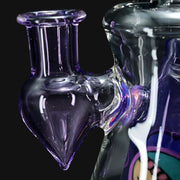 710 Pipes Smoke Shop Windstar Jammer glass pipe with purple booty design, mosaic cone percolator, 10mm joint.