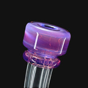 710 Pipes Smoke Shop Windstar Jammer purple glass dab rig with mushroom design and mosaic percolator.